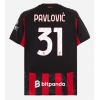 Maglie da calcio AC Milan Strahinja Pavlovic #31 Prima Maglia 2025-26 Manica Corta Maglie da calcio AC Milan Strahinja Pavlovic #31 Prima Maglia 2025-26 Manica Corta